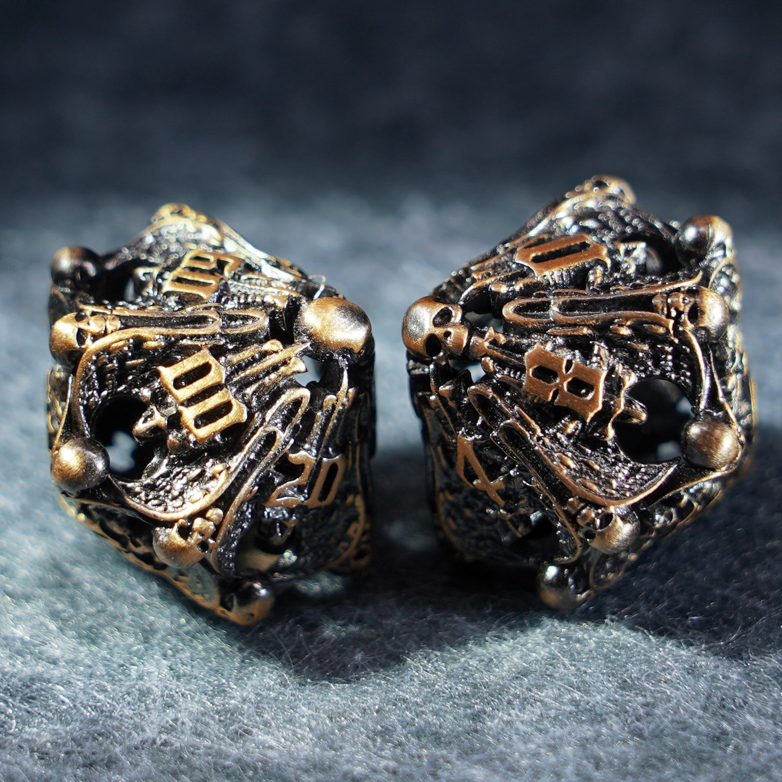 Deathwing Hollowed Metal Dice
