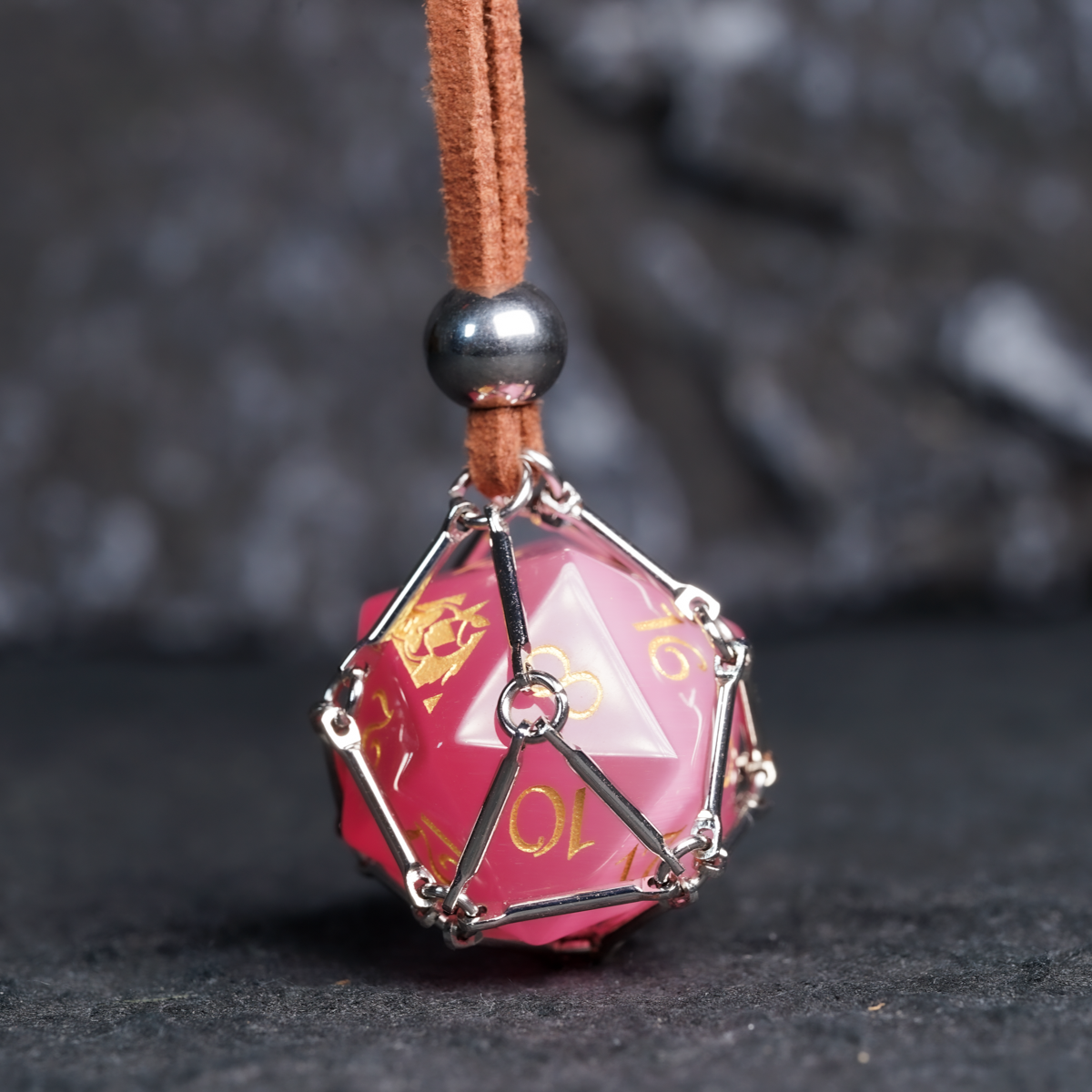 D20 Dice Pendant Necklace