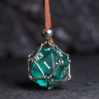 D20 Dice Pendant Necklace