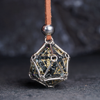 D20 Dice Pendant Necklace