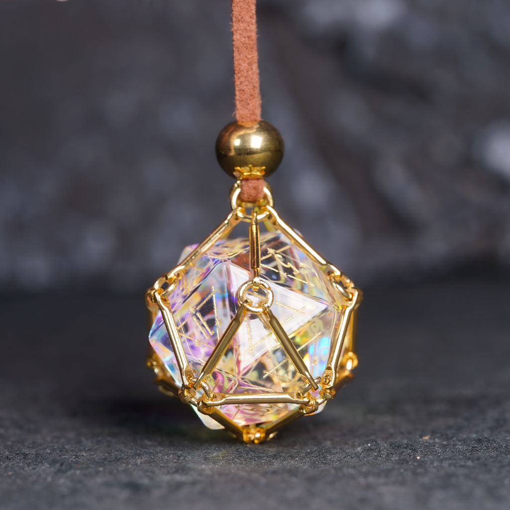D20 Dice Pendant Necklace