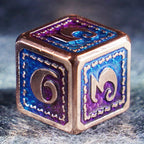 Dragon Scale Solid Colored Copper Dice Set