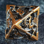 Golden Holy Dragon Metal Dice Set