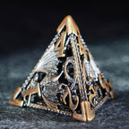Golden Holy Dragon Metal Dice Set