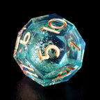 Golden Sands Green Years Resin Dice Set