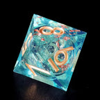 Golden Sands Green Years Resin Dice Set