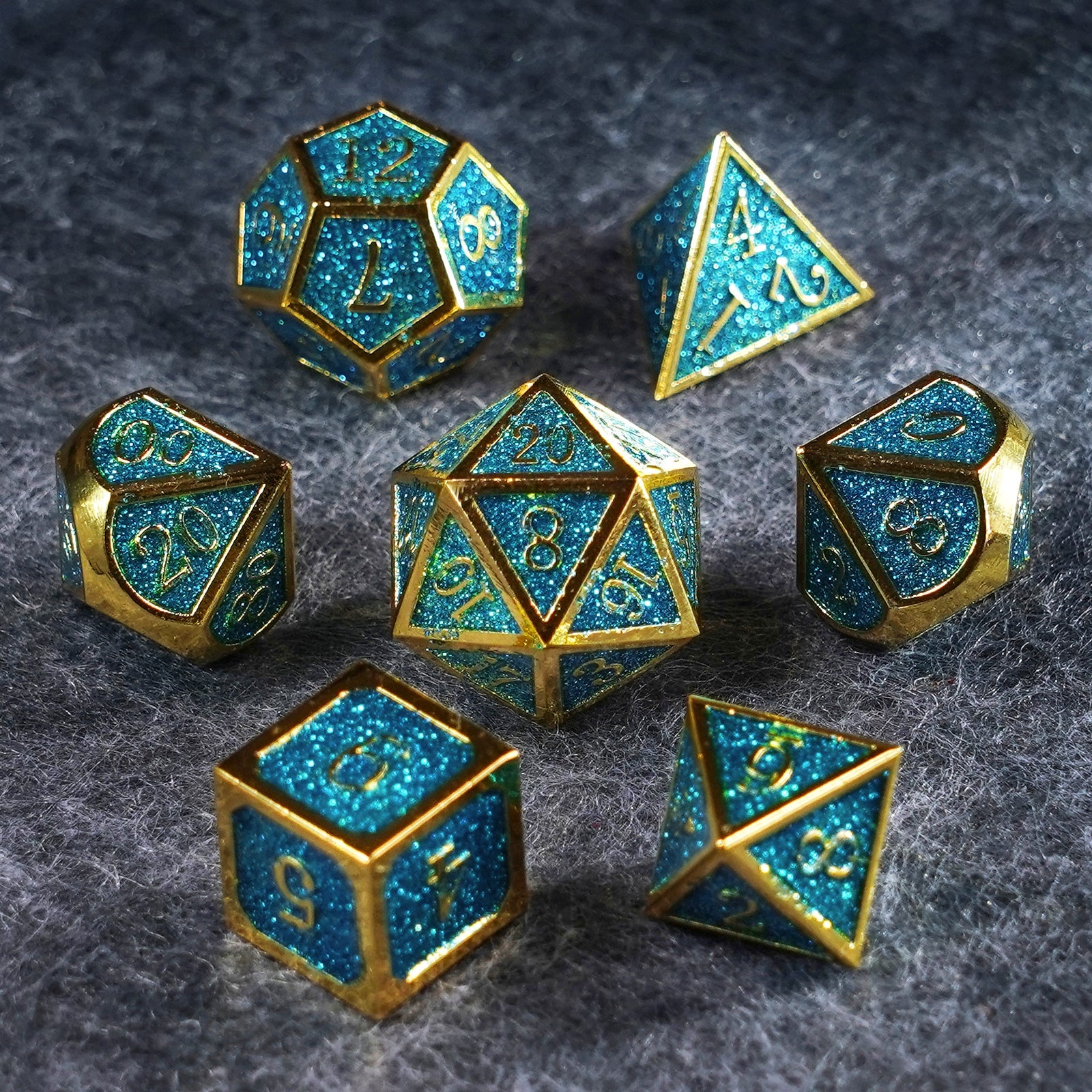 Heart of the Ice Queen Metal Dice Set