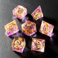 Lord of the Rings Amethyst Veil Resin Dice Set