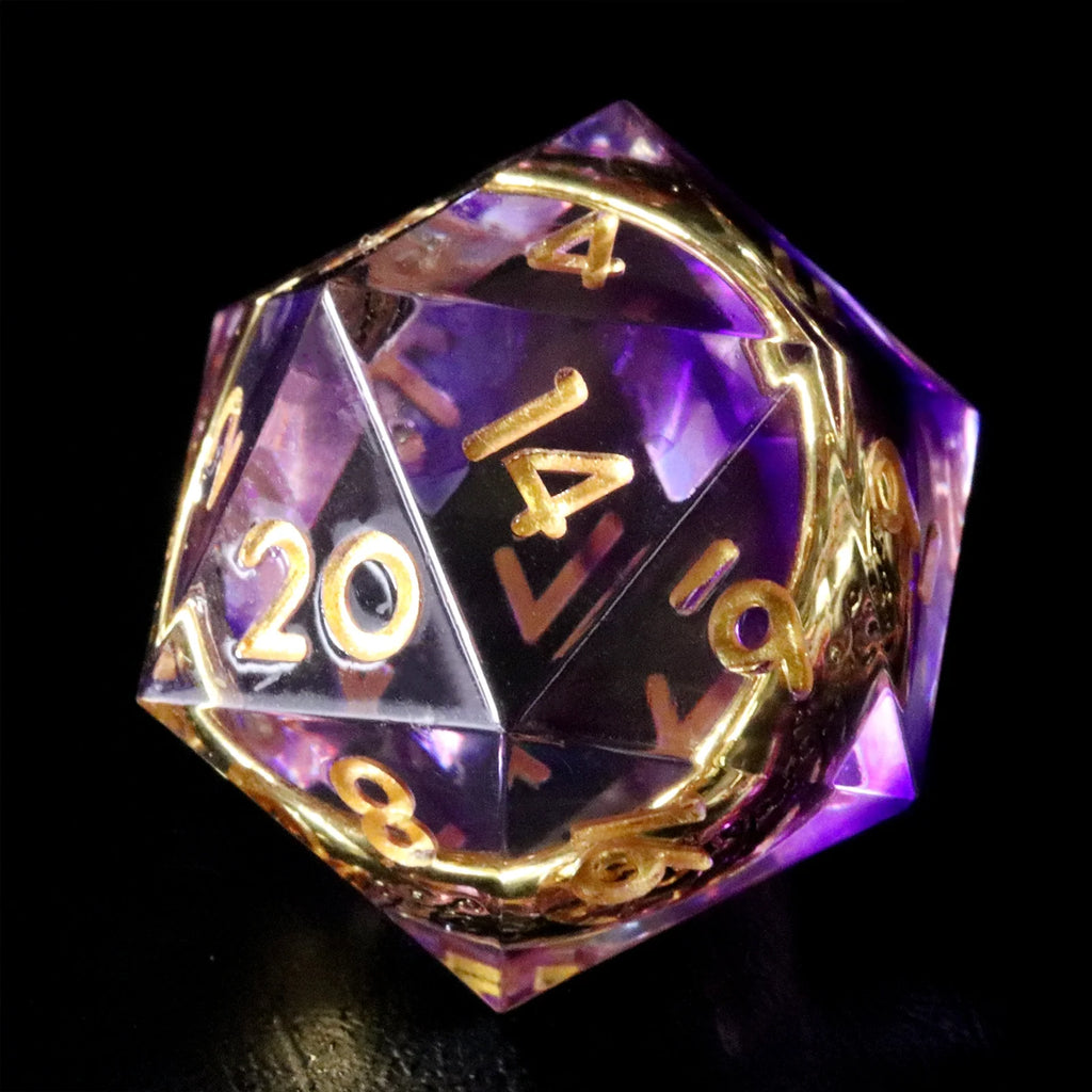 Lord of the Rings Amethyst Veil Resin Dice Set