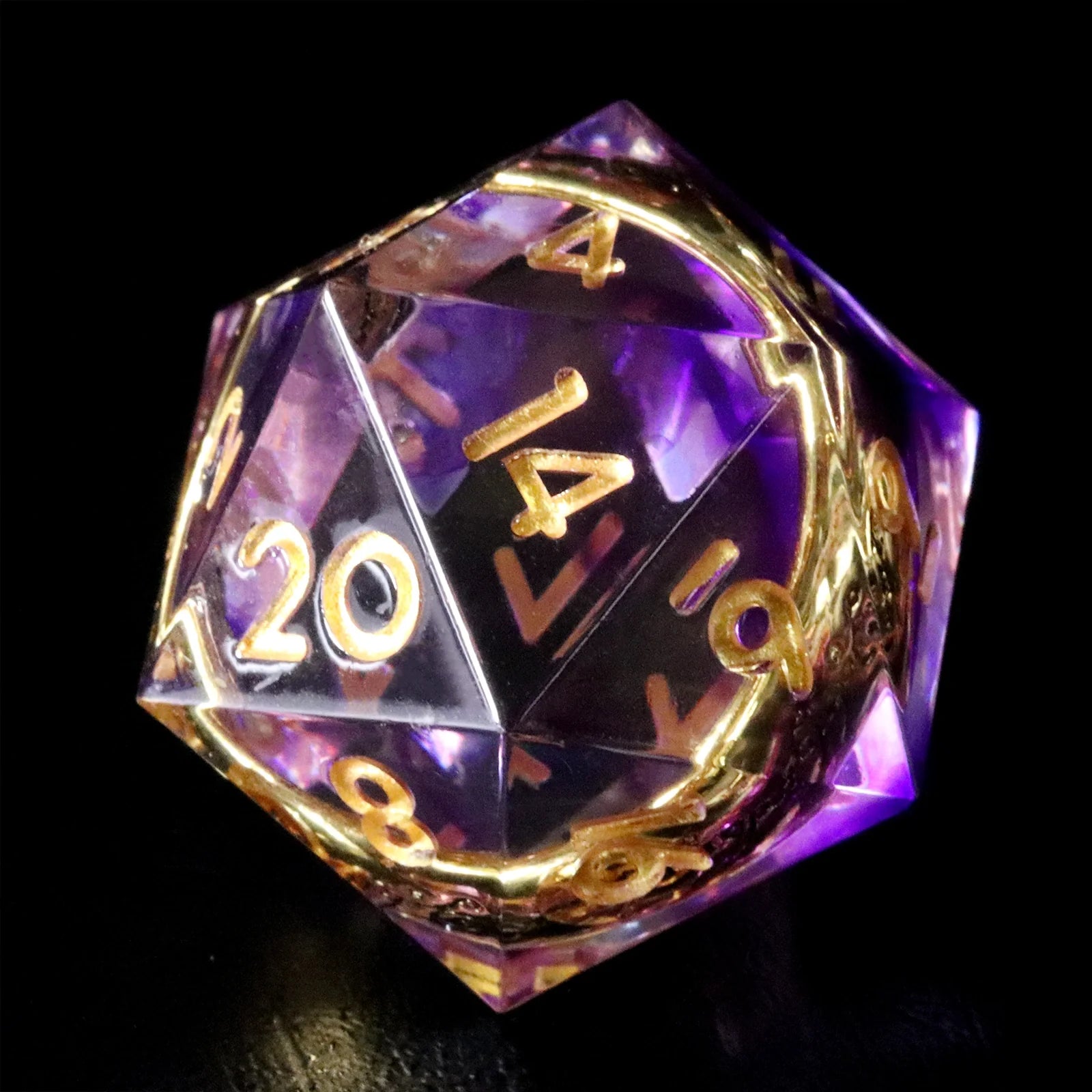 Lord of the Rings Amethyst Veil Resin Dice Set