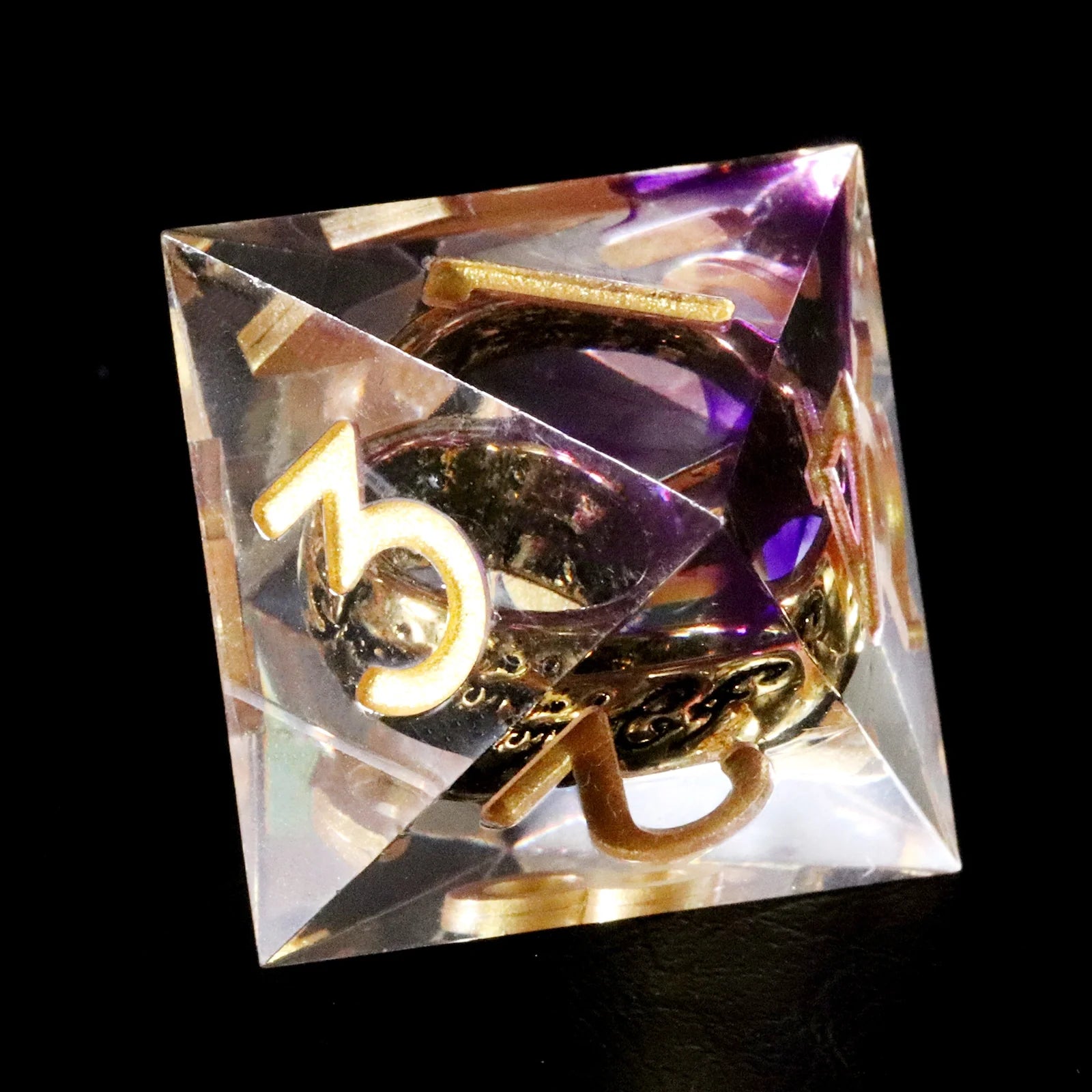 Lord of the Rings Amethyst Veil Resin Dice Set