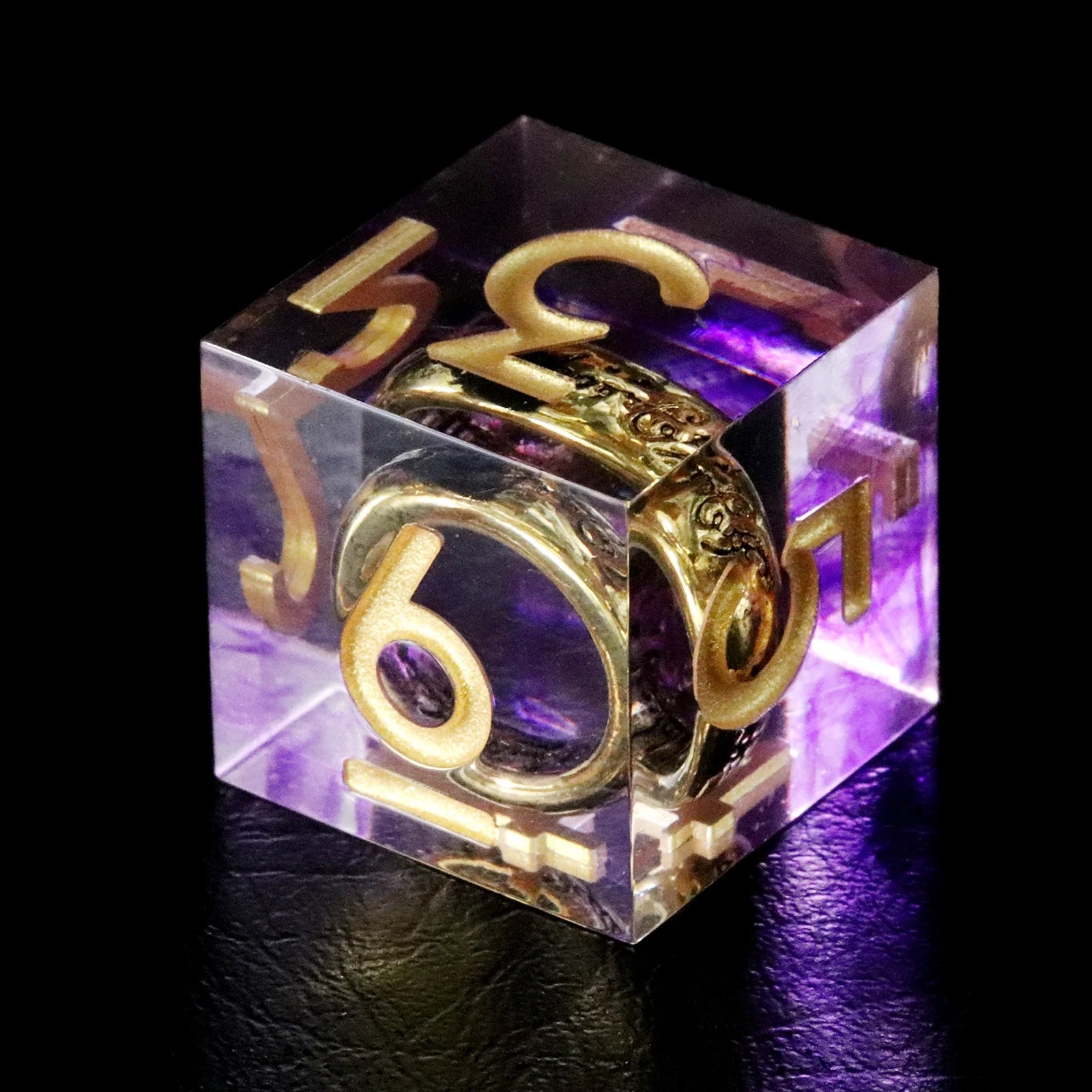 Lord of the Rings Amethyst Veil Resin Dice Set