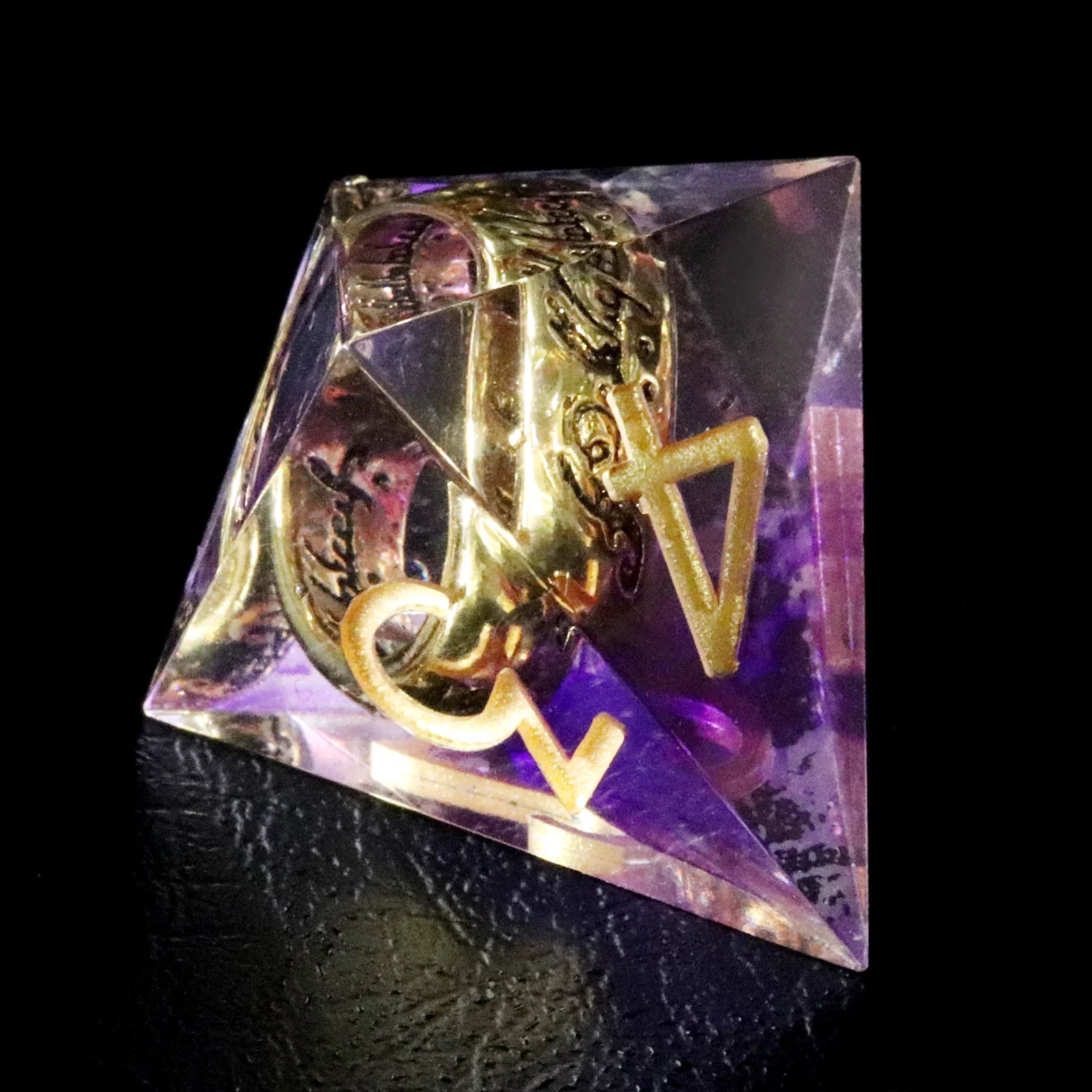 Lord of the Rings Amethyst Veil Resin Dice Set