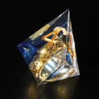 Lord of the Rings Blue-Gold Age Resin Dice Set