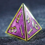 Red Queen Solid Metal Dice Set