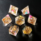 Sands of Time Floral World Resin Dice Set