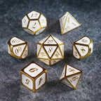 White Queen Solid Metal Dice Set