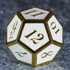 White Queen Solid Metal Dice Set