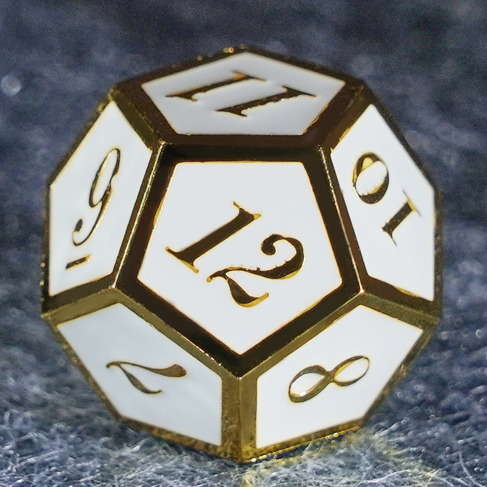 White Queen Solid Metal Dice Set