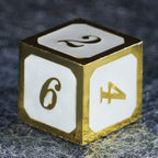 White Queen Solid Metal Dice Set