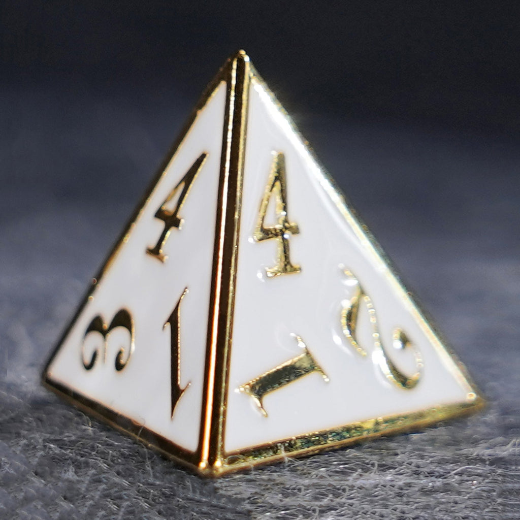 White Queen Solid Metal Dice Set