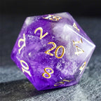 DragonStone Logo D&D Amethyst Dice Set