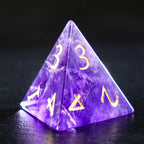 DragonStone Logo D&D Amethyst Dice Set