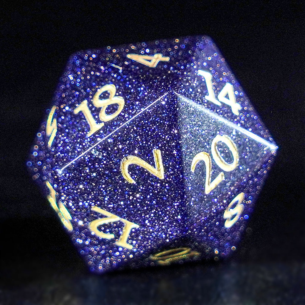 DragonStone Logo D&D Blue Sandstone Dice Set