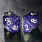 DragonStone Logo D&D Blue Sandstone Dice Set