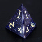 DragonStone Logo D&D Blue Sandstone Dice Set