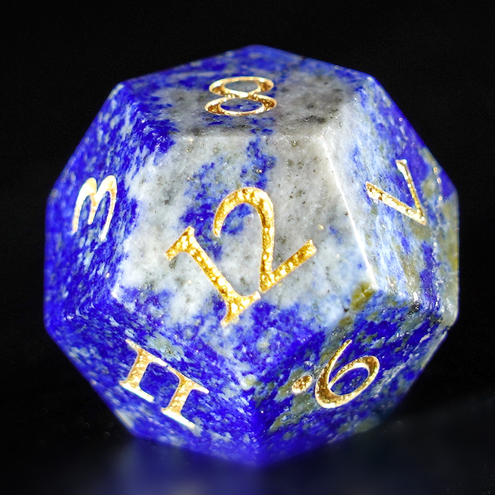 DragonStone Logo D&D Lapis Lazuli Dice Set