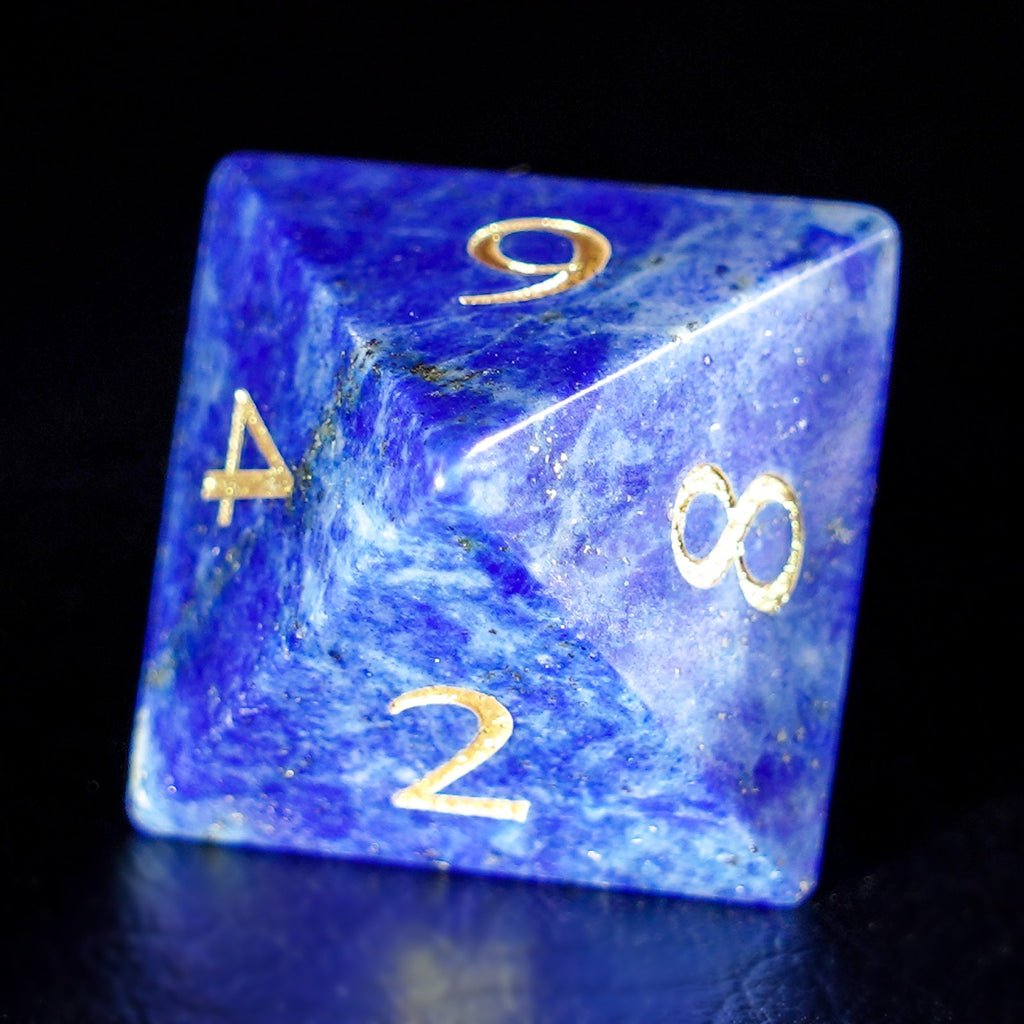 DragonStone Logo D&D Lapis Lazuli Dice Set