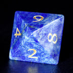 DragonStone Logo D&D Lapis Lazuli Dice Set