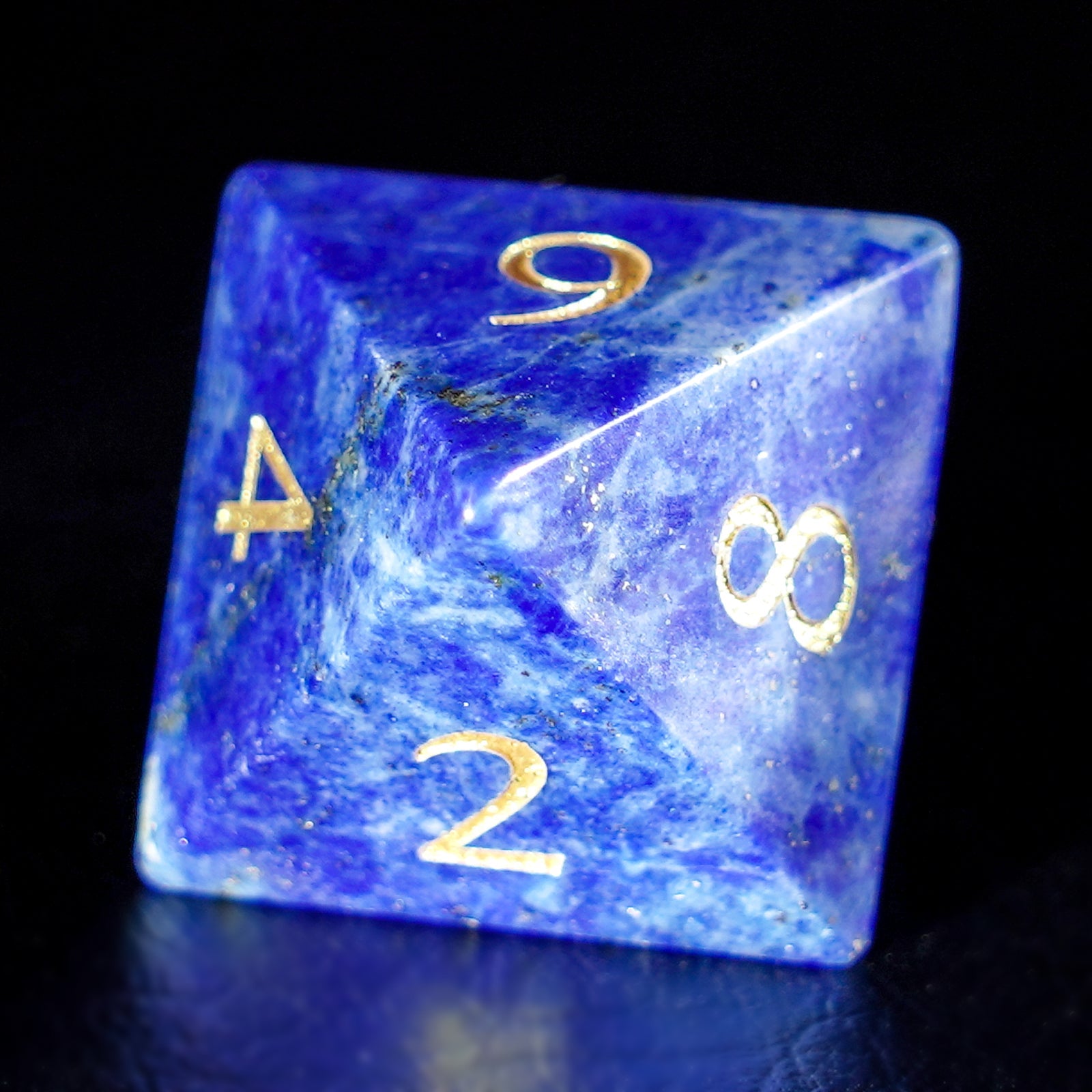 DragonStone Logo D&D Lapis Lazuli Dice Set