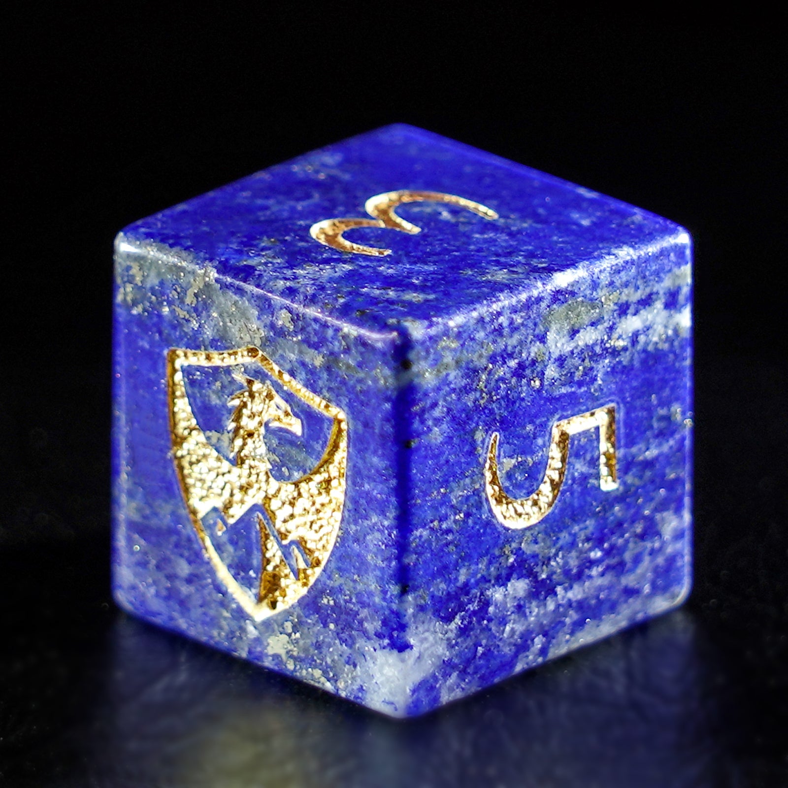 DragonStone Logo D&D Lapis Lazuli Dice Set