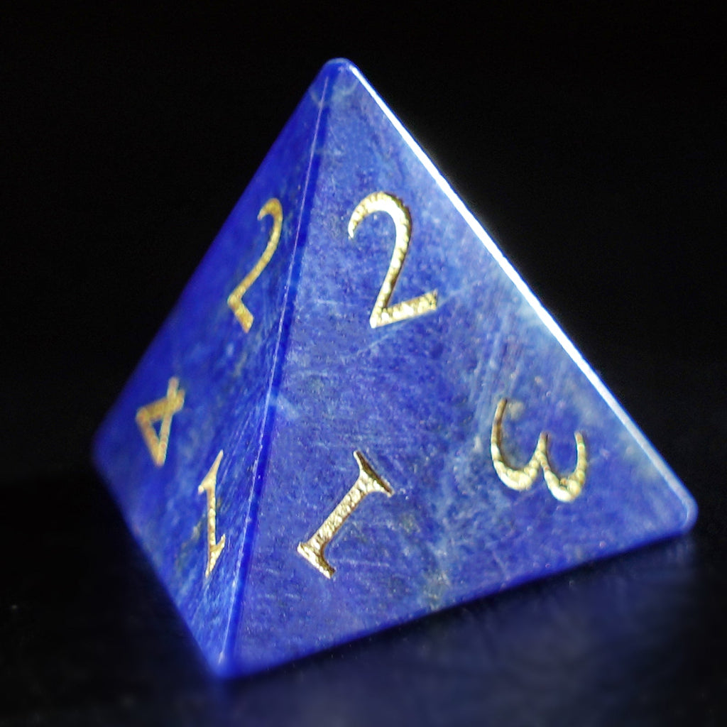 DragonStone Logo D&D Lapis Lazuli Dice Set
