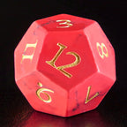 DragonStone Logo D&D Red Turquoise Dice Set