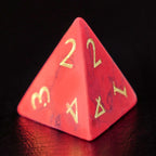 DragonStone Logo D&D Red Turquoise Dice Set