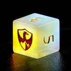 DragonStone Logo D&D Opal Engraved Gemstone Dice Set