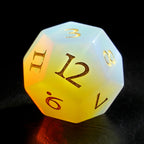 DragonStone Logo D&D Opal Engraved Gemstone Dice Set