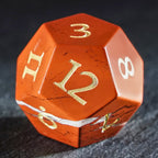 DragonStone Logo D&D South African Red Jasper Dice Set