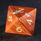 DragonStone Logo D&D South African Red Jasper Dice Set