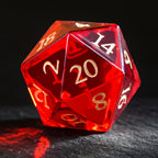 DragonStone Logo D&D Red Zircon Dice Set