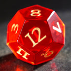 DragonStone Logo D&D Red Zircon Dice Set