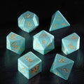 DragonStone Logo D&D Turquoise Dice Set