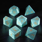 DragonStone Logo D&D Turquoise Dice Set