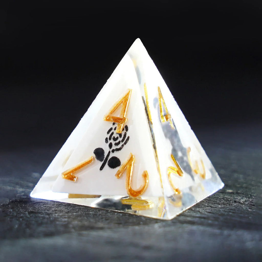 Milk Cat · Black Kitty Everyday Resin Dice Set