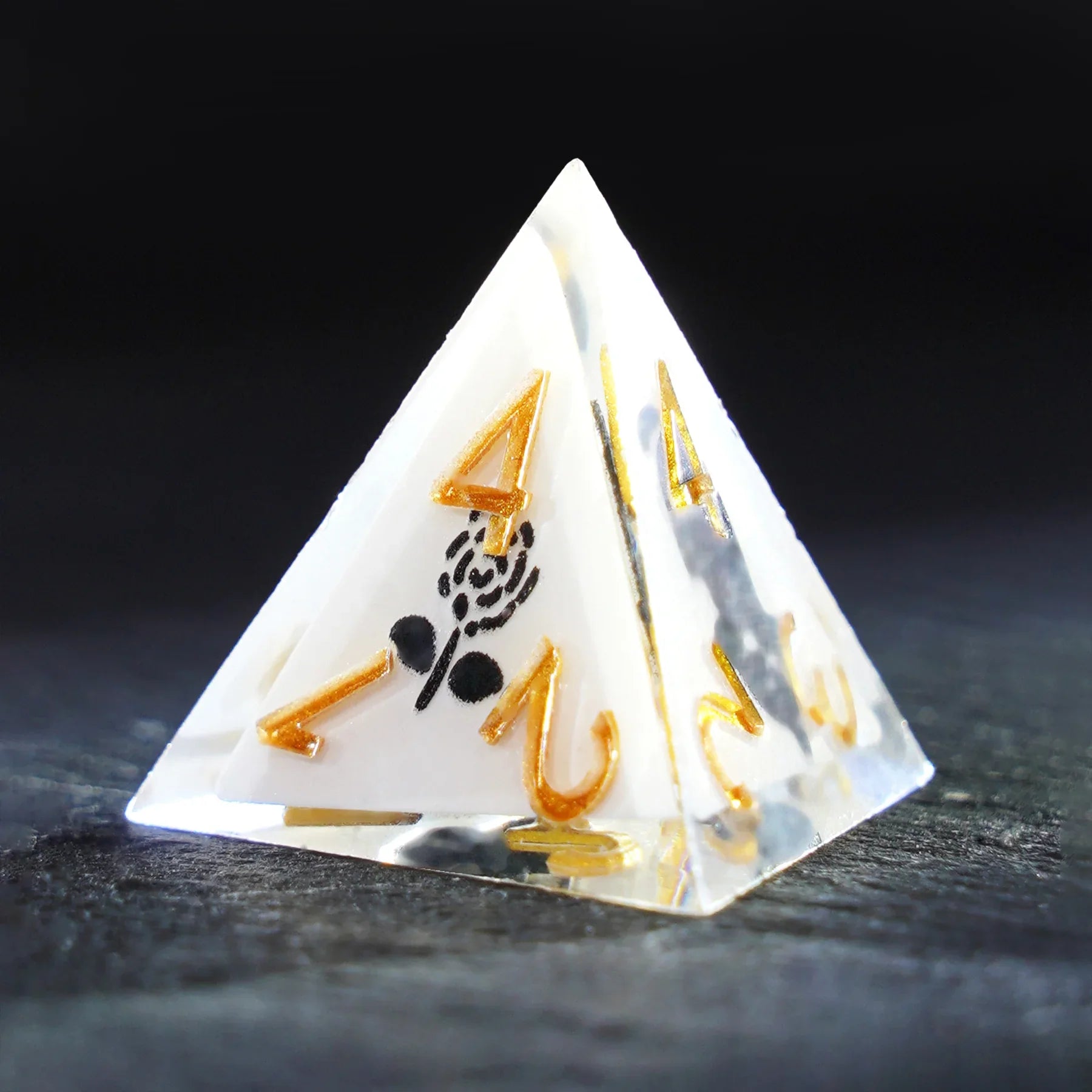 Milk Cat · Black Kitty Everyday Resin Dice Set