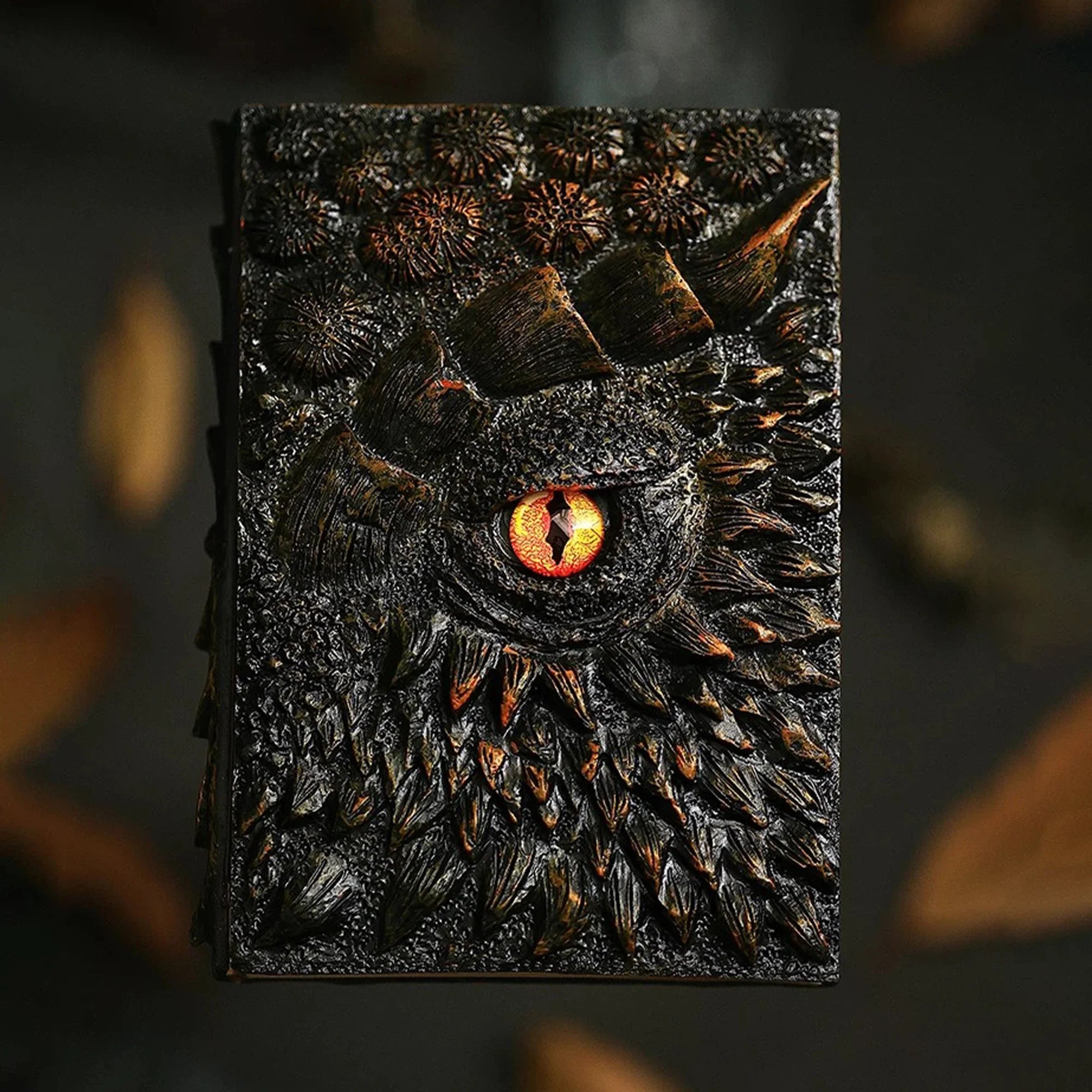 Night Dragon of Magic Resin 3D Book