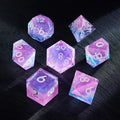 Pink Holiday Resin Dice Set